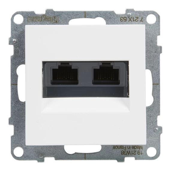 LEGRAND Suno 2xRJ45 Cat.6 UTP csatlakozóaljzat, fehér (721153)