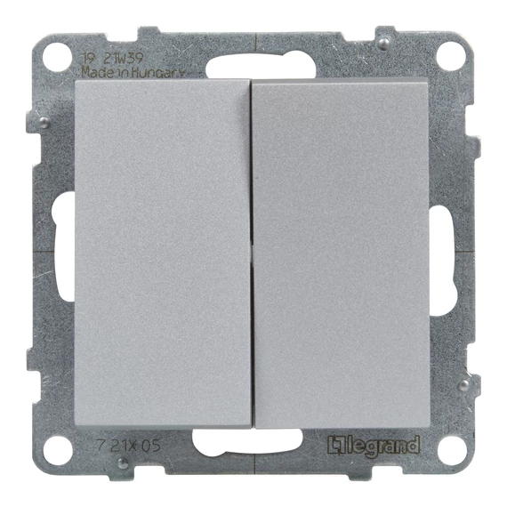 LEGRAND Suno csillárkapcsoló 10AX, alumínium (721305)