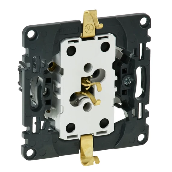 LEGRAND Valena InMatic 2x2P+F csatlakozóaljzat biztonsági zsaluval, rugós vezetékbekötéssel (753026)
