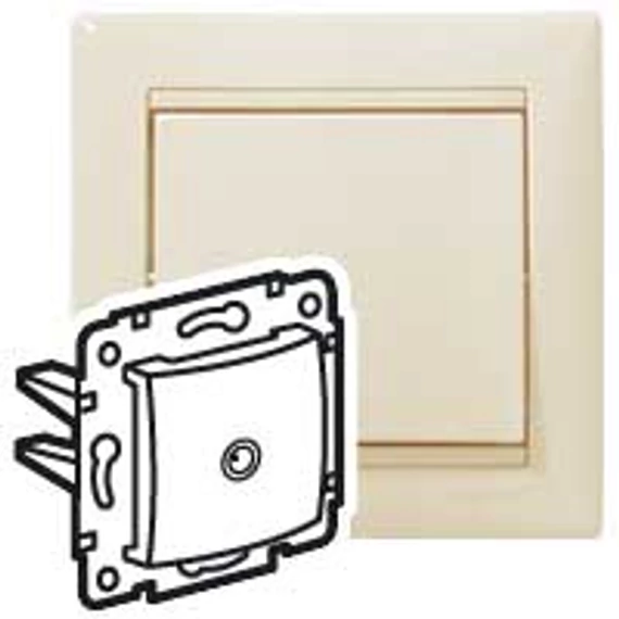 LEGRAND Valena TV antenna-csatlakozóaljzat végzáró, 1,5dB, elefántcsont (774329)