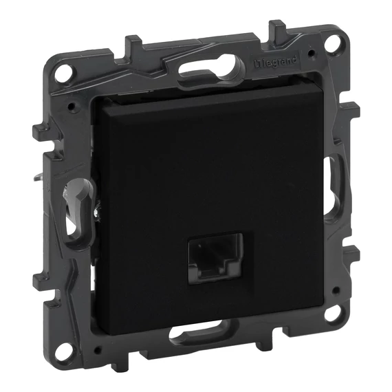 LEGRAND Niloé Step RJ45 Cat.6 UTP aljzat, fekete (863563) (863563B)