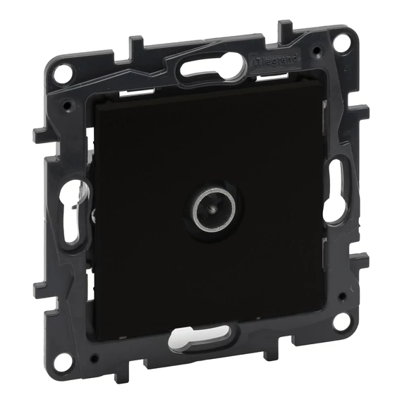 LEGRAND Niloé Step TV csillagpontos aljzat, végzáró (1,5 dB), fekete (863574)