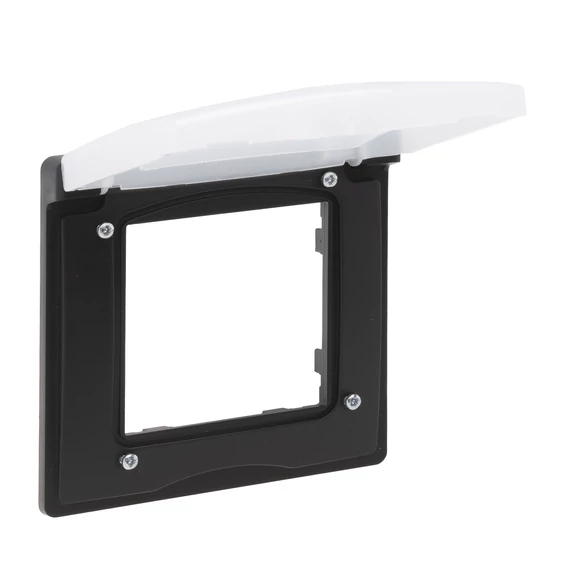 LEGRAND Niloé Step 1-es keret, IP44, fekete (863596)