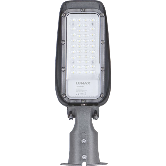 LUMAX Közvilágítási LED lámpatest, 30W, 4500lm, 4000K, 185-265V/AC, IP65, sug.szög: 130x90° (LMX-LU030RX2N)