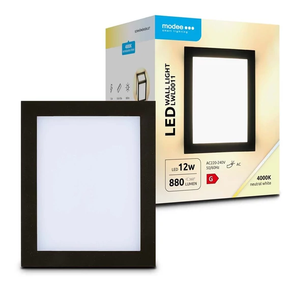 Modee LED Fali Lámpa (LWL0011) 12W IP65 160x108x130mm 4000K (880 lumen) (ML-LWL0011)