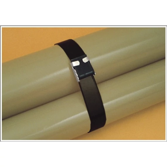 METZ AE434 Fekete rozsdamentes acélszalag, 12,70x1,22 mm 25m/tekercs (AE434)