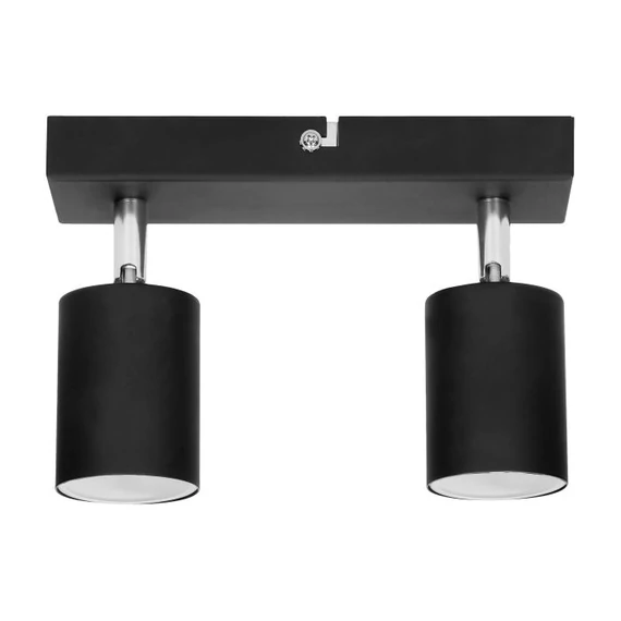 ORNO Mennyezeti /oldalfali lámpatest DOA SP 2, GU10, 230V, IP20, max.2x50W, fekete (OR-AD-OP-6194BGU10)