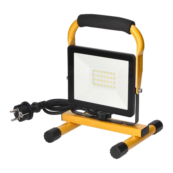 ORNO Hordozható LED reflektor 1,5m dugvillás vezetékkel, 30W 2400lm 4000K IP65 (OR-FLP-4)