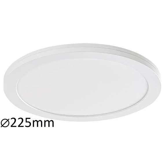RÁBALUX Sonnet beépíthető és ráépíthető mennyezeti lámp, LED 18W, fehér, D225mm (1489)