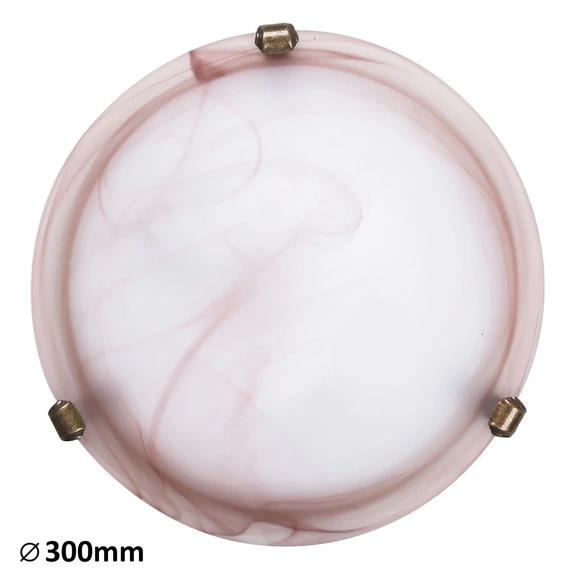 RÁBALUX Alabastro mennyezeti lámpa, D30 E27 60W tabaco/bronz (3253)