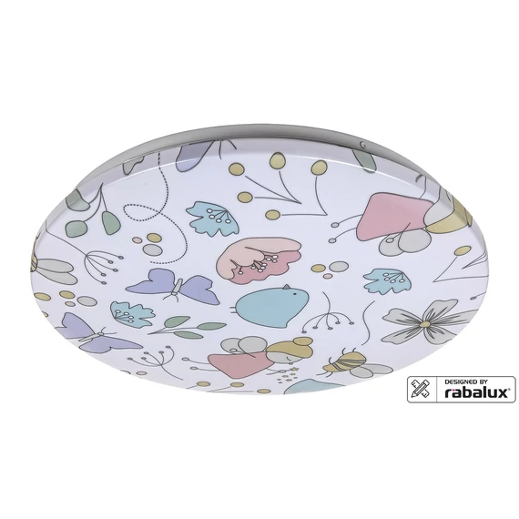 RÁBALUX Hanka Mennyezeti lámpa, gyerek, LED, 24W, D38, tündér minta (3416)