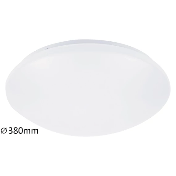 RÁBALUX Lucas mennyezeti lámpa beép. LED 24W D38 fehér IP44 (3439)