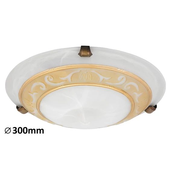 RÁBALUX Laretta mennyezeti lámpa D30 E27 60W bronz köröm (3713)