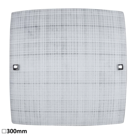 RÁBALUX Scottie mennyezeti lámpa 300x300 E27 60W fehér/króm (3888)