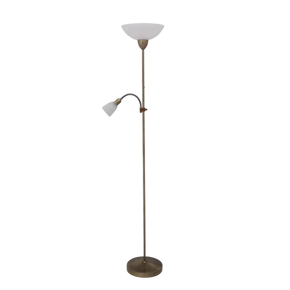 RÁBALUX Pearl classic állólámpa E27 60W+E14 40W bronz (4019)