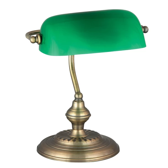 RÁBALUX Bank asztali lámpa, E27 60W, bronz (4038)