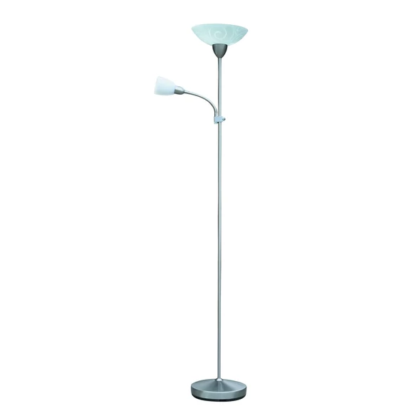 RÁBALUX Harmony lux állólámpa E27 100W+E14 40W, sz kr (4091)