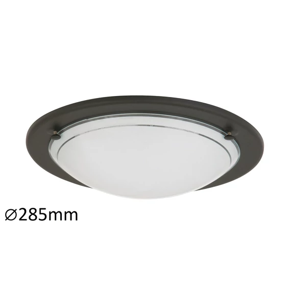 RÁBALUX Ufo mennyezeti lámpa D29 E27 60W fekete opál (5103)