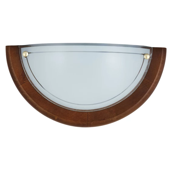 RÁBALUX Ufo fali lámpa, fa, D30, E27, 60W, tölgy opál (5407)