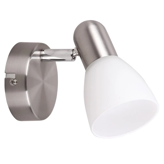 RÁBALUX Soma 1-es spotlámpa E14 1x40W sz.króm opál (6301)