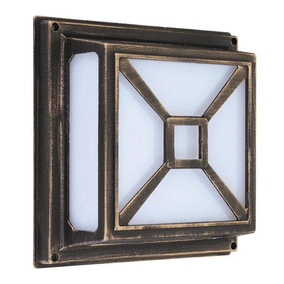 RÁBALUX Darius kültéri fali lámpa, E27, 2x60W, antik arany,IP44 (8190)