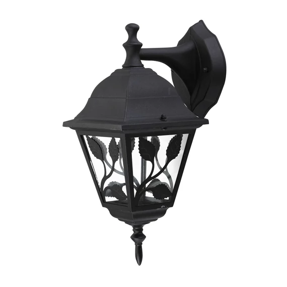 RÁBALUX Haga kültéri fali lámpa, E27, 60W, fekete, IP44 (8243)
