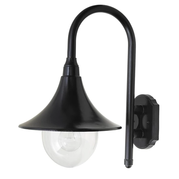 RÁBALUX Konstanz kültéri fali lámpa, E27, 100W, fekete, IP44 (8245)