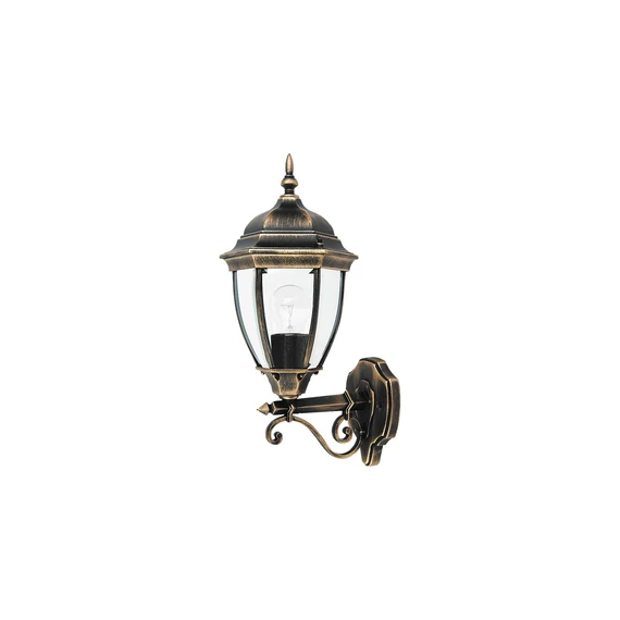 RÁBALUX Toronto kültéri fali lámpa, E27, 60W, antik arany, IP44 (fel) (8382)