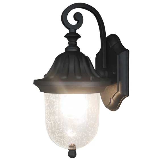 RÁBALUX Sydney kültéri fali lámpa, E27, 60W, fekete, IP44 (le) (8387)