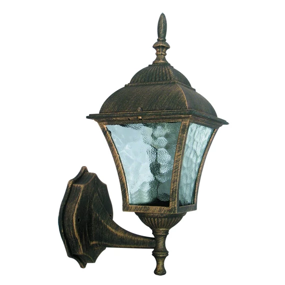RÁBALUX Toscana kültéri fali lámpa, E27, 60W, antik arany, IP43 (fel) (8392)