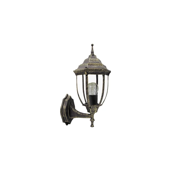 RÁBALUX Nizza kültéri fali lámpa, E27, 60W, antik arany, IP43 (fel) (8452)