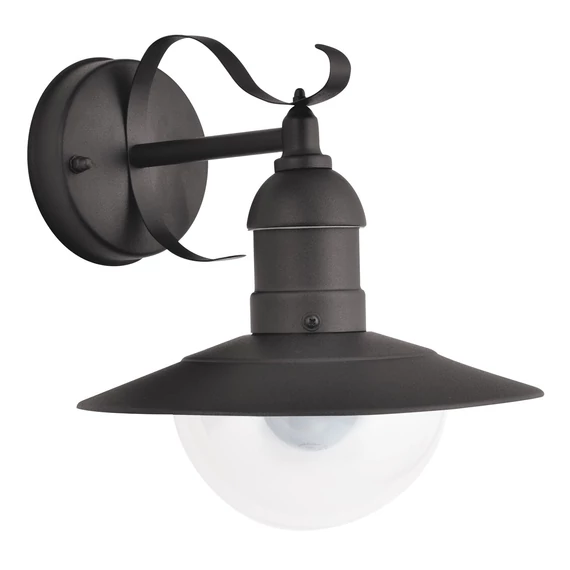 RÁBALUX Oslo kültéri fali lámpa, E27, 60W, matt fekete, IP44 (8680)