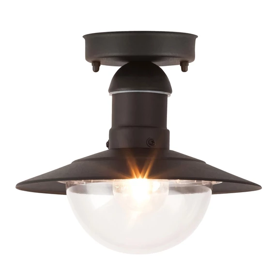 RÁBALUX Oslo kültéri mennyezeti lámpa, E27, 60W, fekete, IP44 (8716)