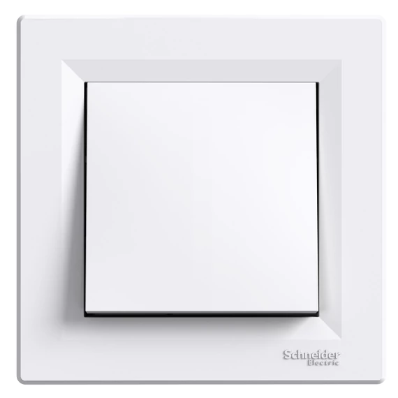SCHNEIDER ELECTRIC ASFORA Kétpólusú kapcsoló, rugós bekötés, fehér (102) (EPH0200121)
