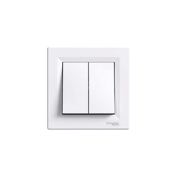 SCHNEIDER ELECTRIC ASFORA Kettős nyomó, rugós bekötés, fehér (EPH1100121)