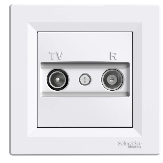 SCHNEIDER ELECTRIC ASFORA TV/R aljzat, végzáró, 1 dB, fehér (EPH3300121)