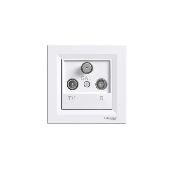 SCHNEIDER ELECTRIC ASFORA TV/R/SAT aljzat, végzáró, 1 dB, fehér (EPH3500121)