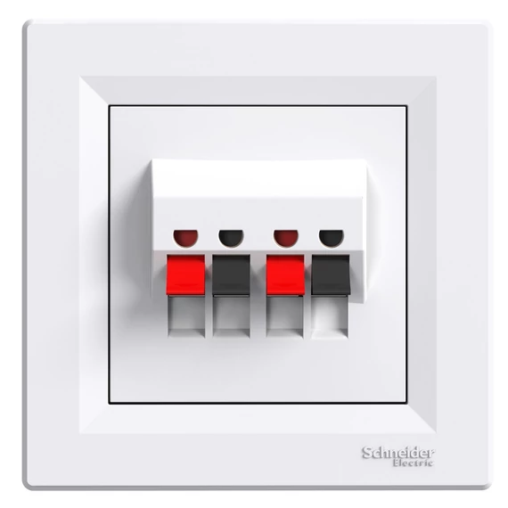 SCHNEIDER ELECTRIC ASFORA Hangszóró csatlakozó, dupla, fehér (EPH5700121)