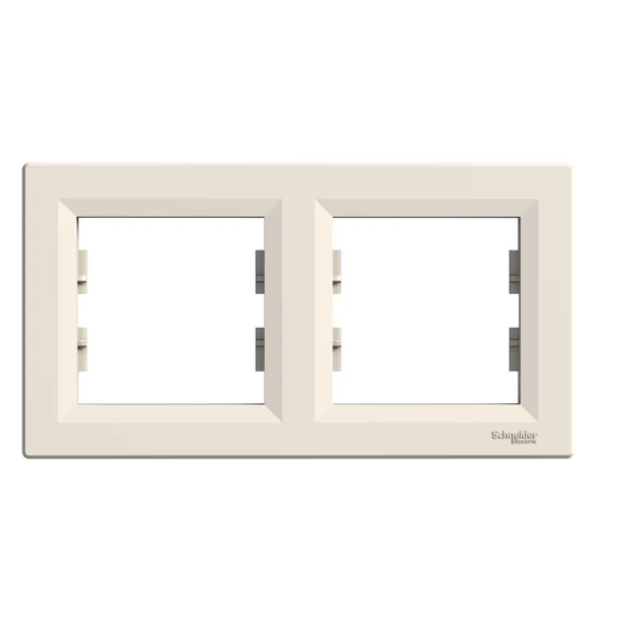 SCHNEIDER ELECTRIC ASFORA Kettes keret, vízszintes, bézs (EPH5800223)