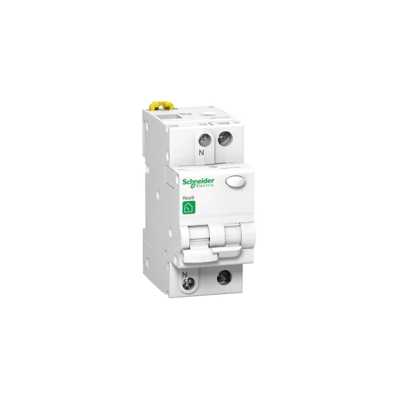 SCHNEIDER ELECTRIC RESI9 áramvédős kismegszakító, AC osztály, 1P-N, C, 16A, 30mA (R9D31216)