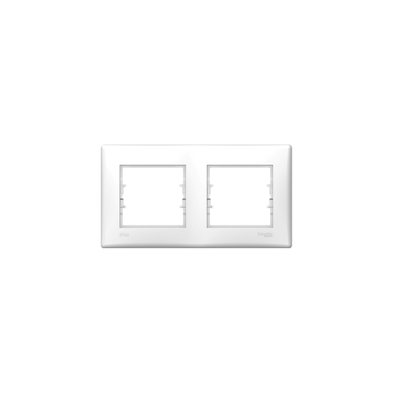 SCHNEIDER ELECTRIC SEDNA Kettes keret, vízszintes, IP44, fehér (SDN5810621)