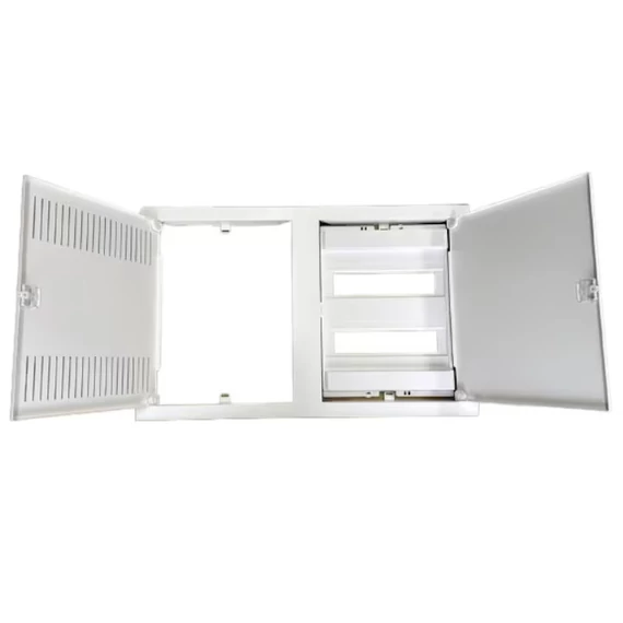 TEHNOPLAST Süllyesztett lakáselosztó doboz COMBO PREMIUM sorozat, fém ajtó, 24+4 modulos, 442x692x96 mm, IP30 (THP-2xU24EP-COMBO)