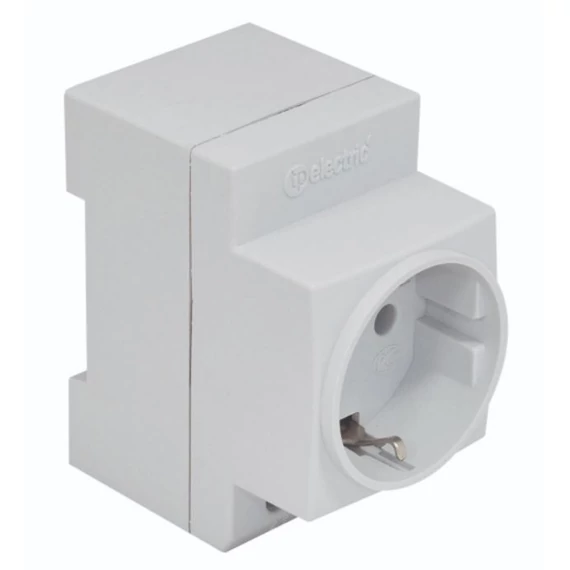 TP ELECTRIC Sínre pattintható dugalj 2P+F 220-240V 50-60Hz (3101-312-0600)