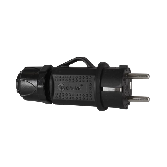 TP ELECTRIC Dugvilla tömszelencével, 1Px16A, IP44, 250VAC, német (DIN) típus, fekete (3101-700-0300)