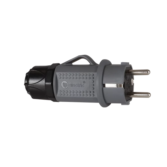 TP ELECTRIC Dugvilla tömszelencével, 1Px16A, IP44, 250VAC, német (DIN) típus, szürke (3101-700-0600)