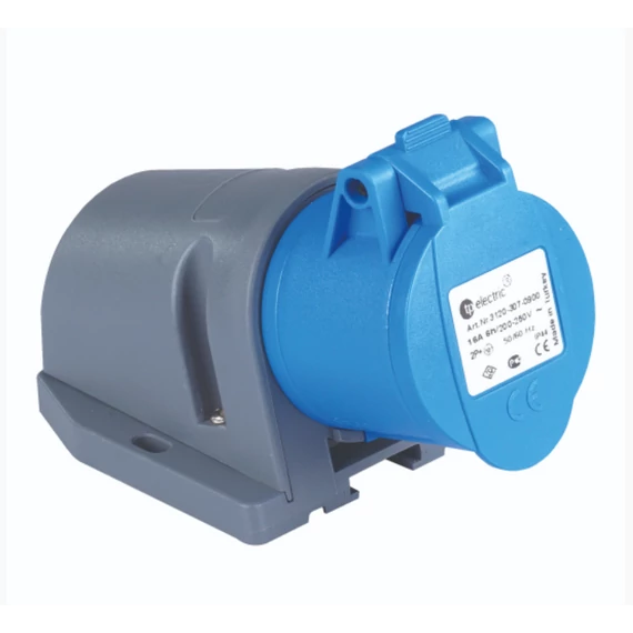 TP ELECTRIC 3x16A - Felületre rögzíthető dugalj- 83x90 alap (IP44) (3120-307-0900)