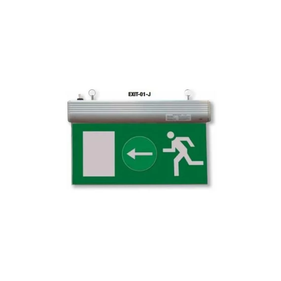 TRACON Élvilágítós LED kijáratjelző ragasztható piktogramokkal, 230V, 50Hz, 13xLED, 3h, 2,4V / 900mAh, Ni-Cd (EXIT-01-J)