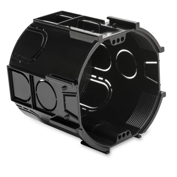 DIETZEL UNIVOLT ASDT 70, fekete, fedél nélkül szerelvénydoboz mély, fekete halogénmen., sorolható, 75 x Ø70mm (103050)