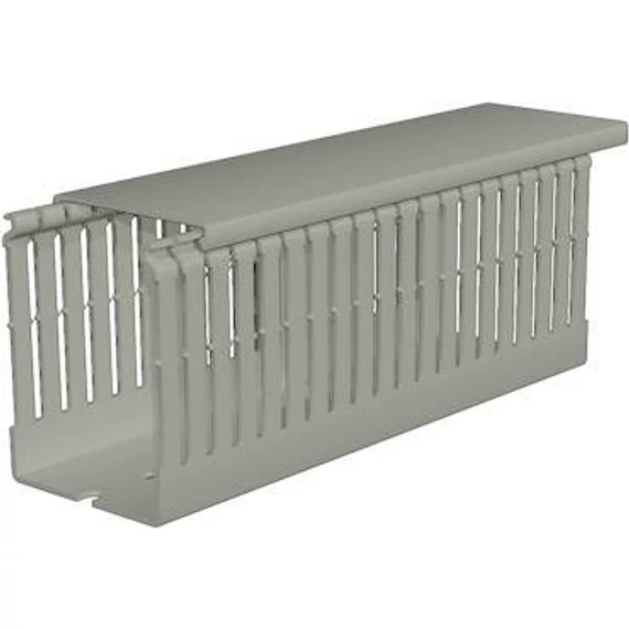 WEIDMÜLLER CD 60X25 4/6 GY Kábelcsatorna Perforált 60x25mm+fed, 2m - 2m/db (2589150000)
