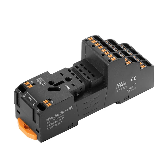 WEIDMÜLLER SCM 4CO P Relé foglalat PUSH IN 4 váltó (7760056363)